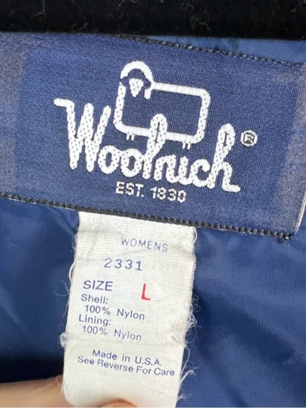 Woolrich Vintage Hooded Rain Jacket Parka Size L - Picture 6 of 7
